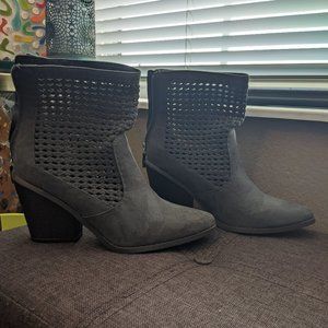 Gray Ankle Booties